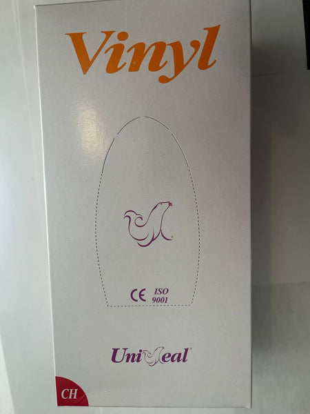 Caja guante vinyl libre de polvo